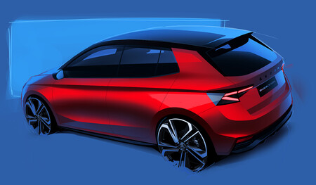 Skoda Fabia Monte Carlo 2022, bocetos