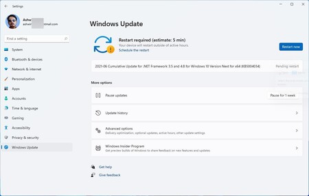 Windows 11 muestra para algunos usuarios un indicador de tiempo que avisa cuanto tardará en actualizarse un equipo
