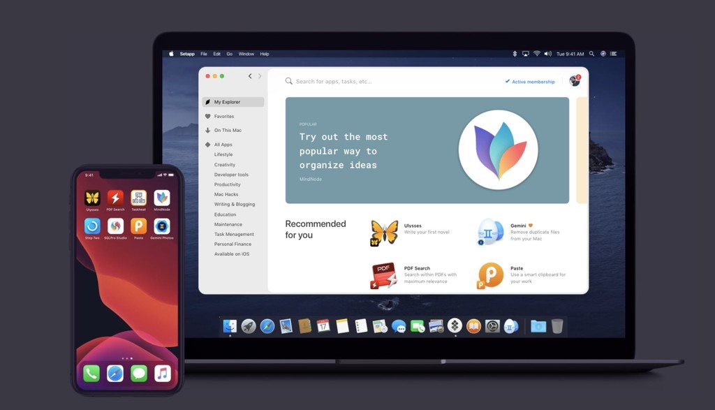 El servicio de suscripción para apps Setapp llega al iPhone y al iPad con apps tan reconocidas como Ulysses o Gemini