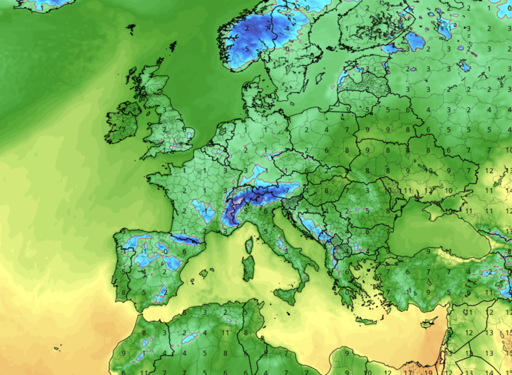 Una masa de aire polar se descolgará sobre España justo antes de Semana Santa. AEMET ya habla de frío polar y nevadas importantes