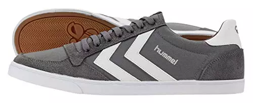hummel Schuhe Slimmer Stadil Low Castle Rock-White kh (63-512-2651) 42 Grau