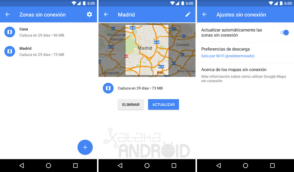 Cómo descargar los mapas de Google Maps para Android