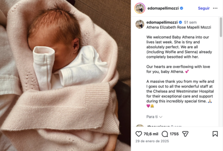 Athena hija de Beatriz de York y Edoardo Mapelli Mozzi