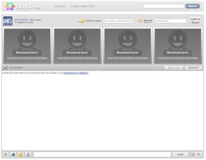 Orgoo chat, creando salas de video chats