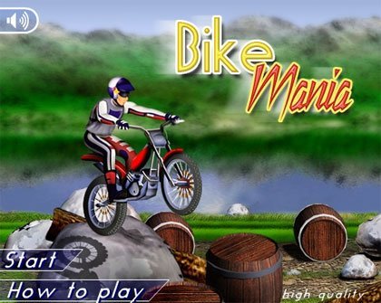 Bike Mania, otro jueguecito en flash