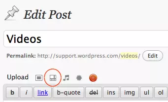 Añadir video con Videopress