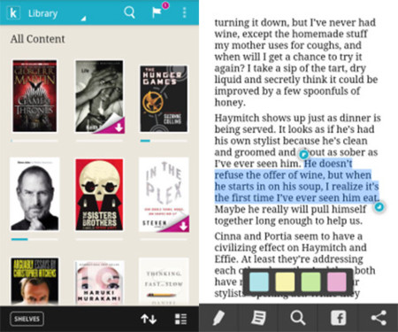 Kobo llega a BlackBerry 10