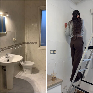 Era un baño feucho y sin gracia, pero con esta reforma sin obras se ha convertido en la parte favorita de toda la casa