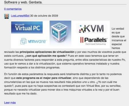 Readability2 para leer limpiamente y sin distracciones cualquier web
