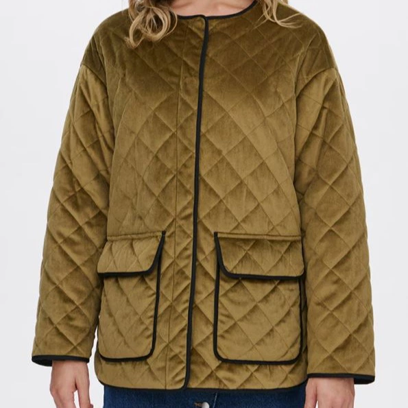 Chaqueta de mujer acolchada terciopelo
