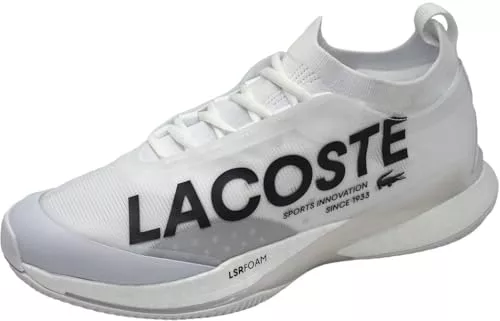 Lacoste AG-LT25 LITE 125 1 SMA - Tenis para hombre, blanco/blanco, 27.0 cm