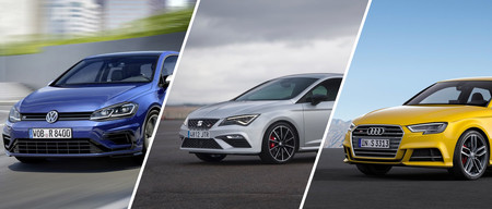 Audi S3 vs. SEAT León CUPRA vs. Volkswagen Golf R, las diferencias entre los primos de la casa alemana