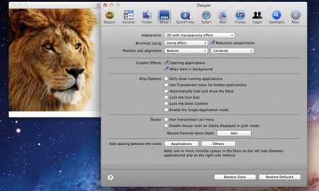 Deeper, aplicación para modificar determinados aspectos de OS X a tu gusto (compatible con Lion)