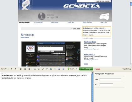 Typeroom, modifica los contenidos de un sitio web