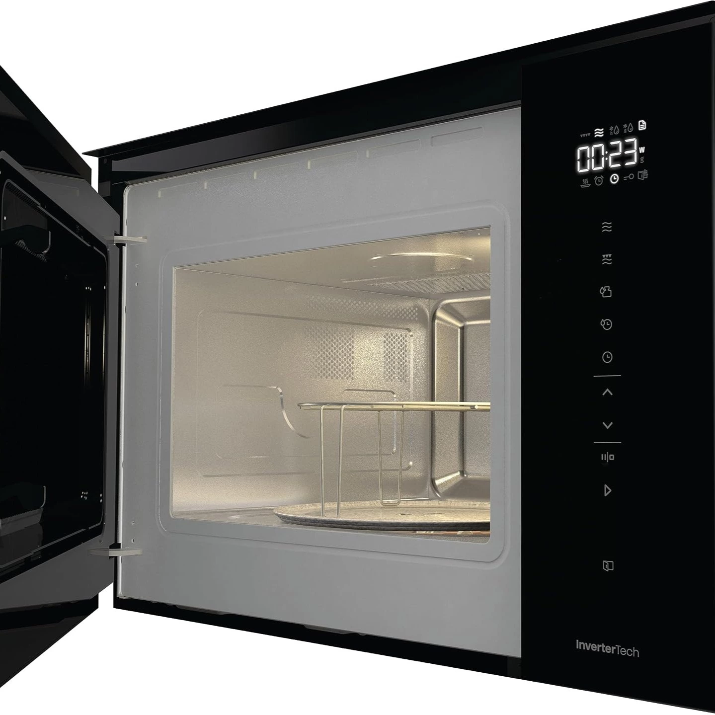 Hisense BIM325GI63DBG - Microondas integrable con grill, 25L