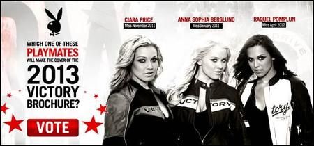Victory Motorcycles y Playboy se unen para la creación del catálogo 2013