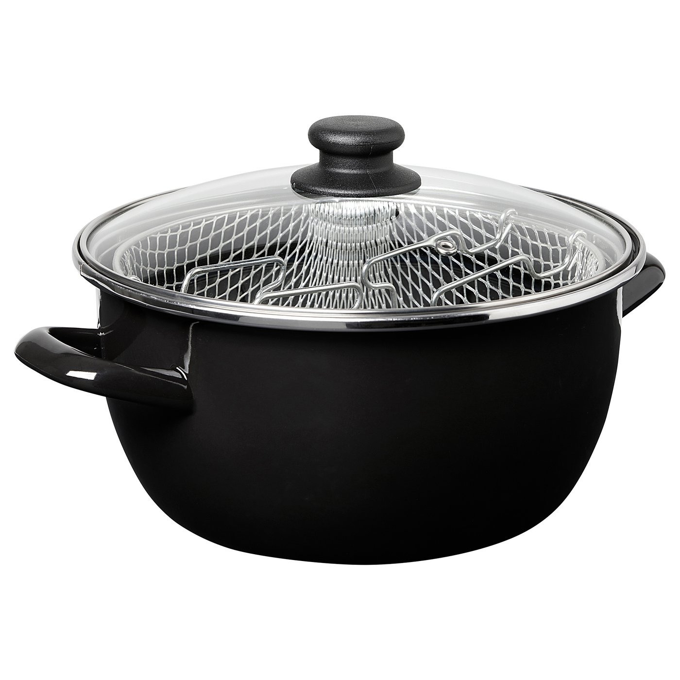 DOKTORFISK - Olla freidora con cestillo acero 5 litros