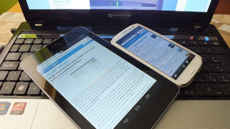 Distintos tipos de tablets y dispositivos