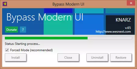 Bypass Modern UI