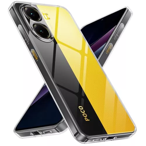 Xiltlly Funda para Xiaomi Poco X7 Pro, Carcasa Silicona Transparente Suave, Ultra Fina TPU Antigolpes Case Cover para Xiaomi Poco X7 Pro 6.67"