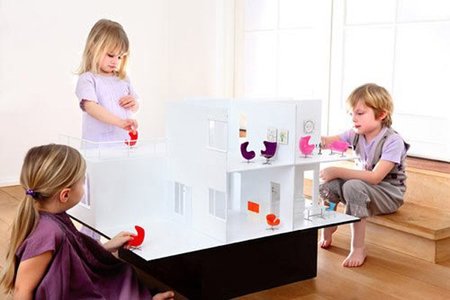 Una casa de muñecas muy moderna