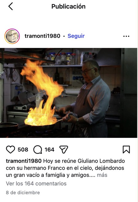 El mensaje de la familia para comunicar el cierre del local.