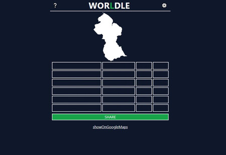 Worldle es el juego inspirado en Wordle que pone a prueba cuánto sabes de geografía