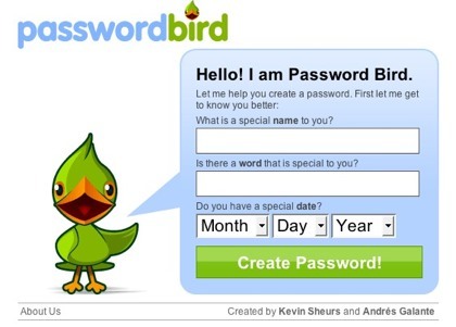 Password Bird, generando contraseñas fáciles de recordar