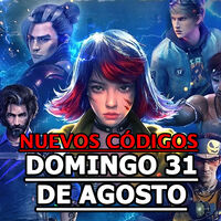 Free Fire MAX, códigos gratuitos para el Domingo 31 de agosto 