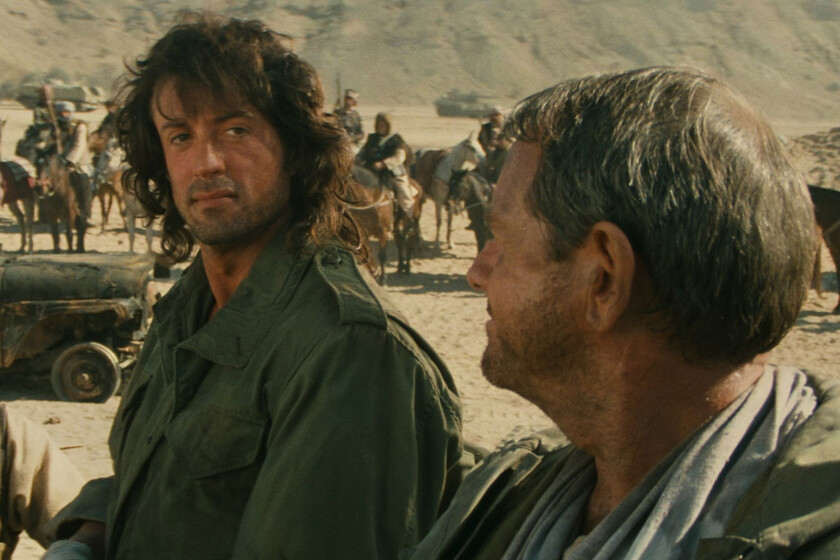 "¿Intentas empezar otra guerra?". Stallone buscó ser un patriota, y acabó siendo "abucheado" con Rambo