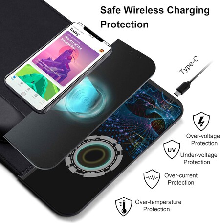 Mousepad cargador inalámbrico