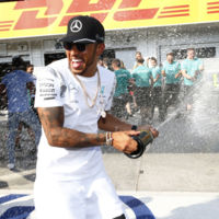 La "peineta" de Hamilton en el GP de Hungría de F1