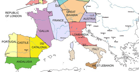 Así serían las fronteras de Europa si las hubiera dibujado un colonizador europeo