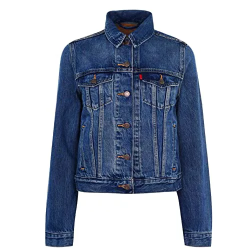 Levi's Original Trucker Chaqueta vaquera Mujer, Soft As Butter Dark, M