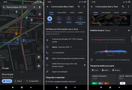 Google Maps Android™ Tema Oscuro