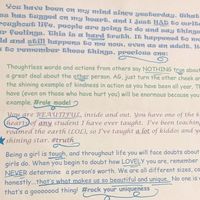 La inspiradora carta que escribió una profesora a su alumna, después de que sus compañeras se burlaran de su peso