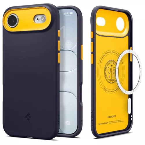 Spigen Funda para iPhone Air, Nano Pop MagFit Compatible con MagSafe - Blueberry Navy