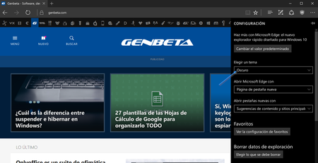Tema Oscuro Microsoft Edge