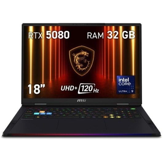MSI RAIDER 18 HX AI A2xwig-252es Intel Core Ultra 9 285HX 32GB 1TB SSD RTX 5080 18"