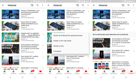 Youtube Historial