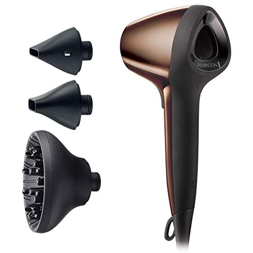 Remington Secador de Pelo Air 3D, Flujo de Aire 3D, Iónico, Cabello Sin Encrespamiento, 1800 W