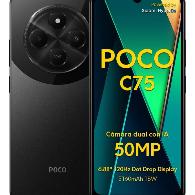 Celular Xiaomi Poco C75 256gb Rom 8gb Ram Black
