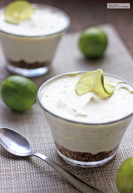 Cheesecakes de limón sin horno. Receta sin gluten y sin azúcar