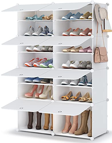 HOMIDEC Zapatero, 7 Niveles Mueble Zapatero Armario para 28 Pares