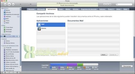 Apple habilitaría el uso compartido de archivos en sus dispositivos móviles con iPhone OS 4.0