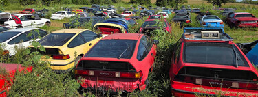 ¿100 Honda CRX en un descampado? La 'Granja CRX' es el negocio perfecto de alguien a quien no le gustan demasiado los coches