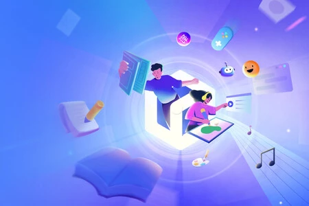 Baidu のチャットボットである Ernie Bot のヘッダー