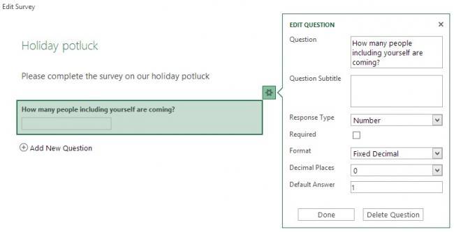 excel survey encuesta microsoft skydrive