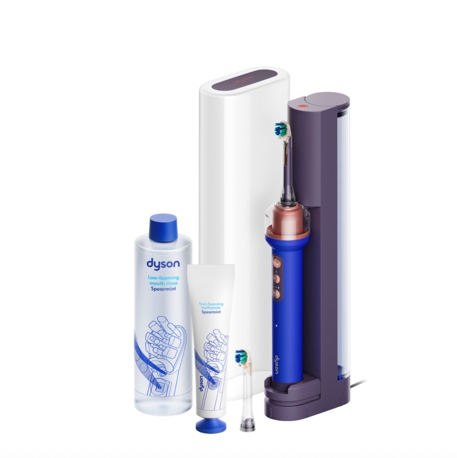 Cepillo de dientes eléctrico Dyson CameraJet™ con limpieza entre los dientes (Ceramic ultra blue)
