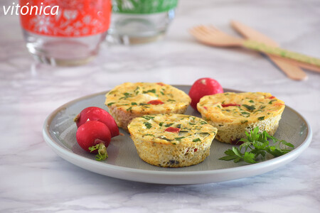 Mini frittatas de claras con verduras: receta saludable para un desayuno proteico (o cualquier momento del día)